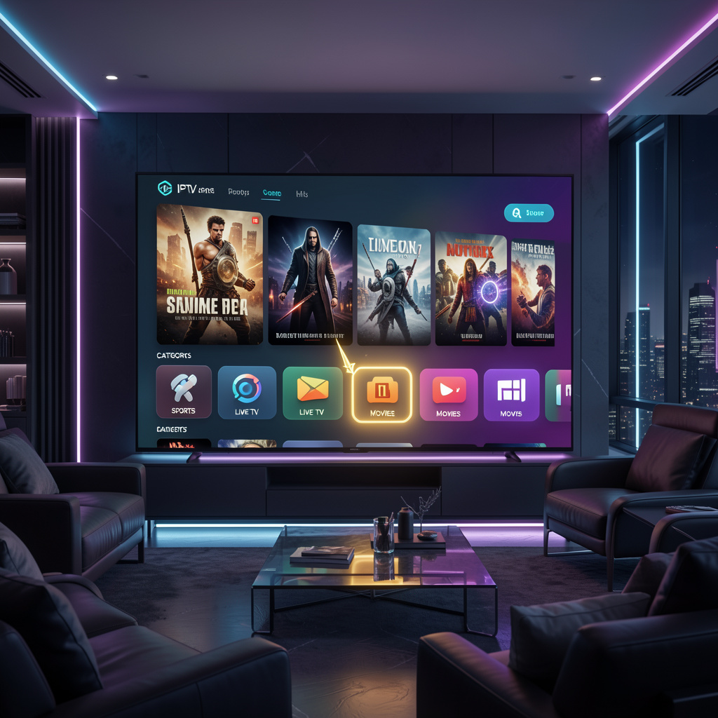 واجهة المستخدم في IPTV